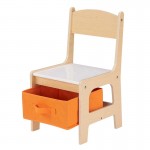 Masuta Pastel White 3 in 1 cu tabla de scris si spatii de stocare - MDF Liberty House